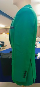 Men's Bespoke 2-Piece Business Suit Long Sleeve Notched Neck Blazer Single Breasted Woven <b>Fabric</b> <b>Pleated</b> Front Button Fly - Product Image 4