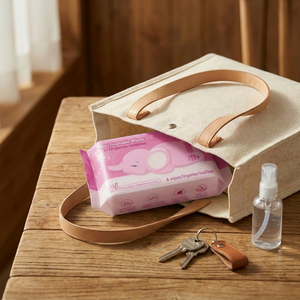 Lingettes humides jetables pour adultes, biodégradables, naturelles, non parfumées, pour le soin de la peau, le nettoyage et l'utilisation en extérieur - Product Image 3