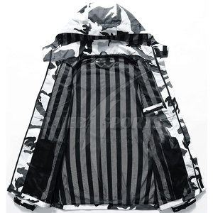 Veste d'hiver pour homme de haute qualité, réversible, coupe-vent, respirante, imperméable, écologique, en toile, col montant, service OEM - Product Image 3