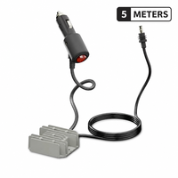 Câble d'alimentation blindé en cuivre pur robuste de 5 m pour camping-car/camping-carnette, adaptateur élévateur de tension 12V/24V vers 30V avec charge rapide 3,5A pour utilisation en camping-car/camping-carnette