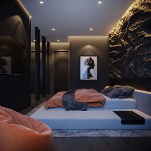 Ensemble de meubles d'hôtel 3 étoiles en mélamine MDF, meubles de chambre d'hôtel en kit, pack économique pour projets hôteliers - Product Image 1