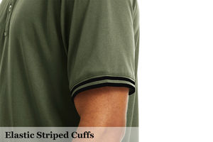 Tendance Unisexe Polo T-Shirt 220gsm Haute Qualité Tricoté Tissu Personnalisable Col Dur Anti-Rétrécissement Solide Motif Court Hommes - Product Image 2