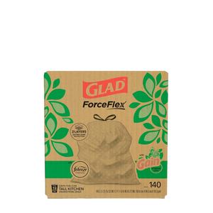 Bolsas de Basura Glad ForceFlex para Cocina, 13 Galones, Gain Original (El Paquete Puede Variar), 140 Unidades (Paquete de 2) - Product Image 1