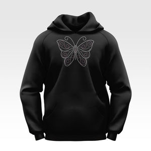 Sweat à capuche de créateur surdimensionné de haute qualité pour hommes Streetwear strass personnalisé quantité minimale de commande bas en Polyester/coton teint en tissu - Product Image 6