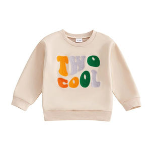 Sweat-shirt à col roulé pour enfants en polyester/coton respirant, imprimé à l'écran avec logo personnalisé, pour l'automne, formel - Product Image 5