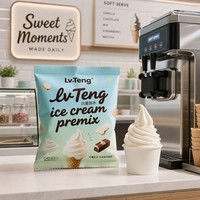 Commerciële ijspoedermix voor softijs, makkelijk te bereiden, romige smaak, lange houdbaarheid