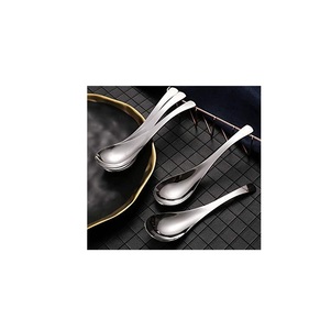 Cuchara de sopa de acero inoxidable, accesorio de cocina con logotipo personalizado, para Hotel, restaurante, venta al por mayor - Product Image 4