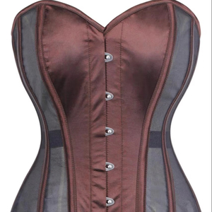 Vintage Sexy Overbust <b>Corset</b> Tank Top for <b>Women</b> Plus Size Casual Summer Teenagers Anti-Shrink Polyester Cotton Modern Borcade - Product Image 1