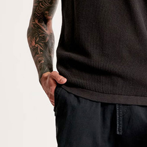 <b>Men's</b> <b>Black</b> cotton tank top O-neck knitted breathable vest Premium quality solid color Wholesale <b>men's</b> casual wear - Product Image 2