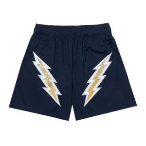 Shorts de sport décontractés pour homme, en mesh léger, 100% polyester, avec logo imprimé personnalisé, design personnalisé, pour un usage quotidien estival, confortables. - Product Image 2
