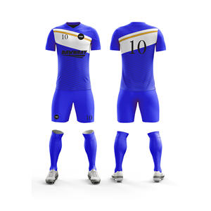 Ensemble complet d'uniformes de football pour usage professionnel |   Tailles pour hommes, femmes et jeunes |   Vêtements de sport légers à séchage rapide en gros - Product Image 3