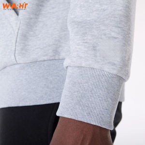 Sudadera con capucha de mezcla de algodón informal para hombre, sudadera básica de manga larga de lana cálida de invierno con bolsillo, ropa de calle, Top de gran tamaño - Product Image 3
