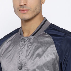 Custom Logo OEM Design Coated Long <b>Thin</b> Stand Collar Windproof Satin Baseball Mens Winter <b>Waterproof</b> Bomber <b>Jacket</b> Casual - Product Image 4