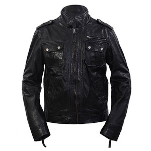 Chaqueta de cuero de imitación de Pu para motocicleta de motorista clásico para hombres y mujeres Blazer Slim Fit chaquetas de cuero de moda - Product Image 6
