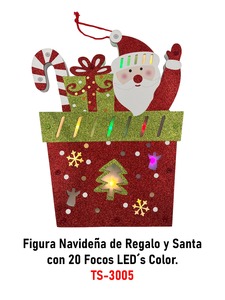 Decorazione Natalizia Personalizzabile Babbo Natale con 20 Luci LED Ornamento Artigianale in Acrilico per Uso Esterno Regalo per le Festività - Product Image 4