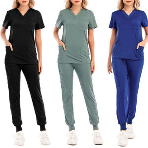 Precio al por mayor Enfermera Hospital Uniformes médicos Scrub Set Precio al por mayor Logotipo personalizado Hospital Uniformes Scrub para mujeres - Product Image 6