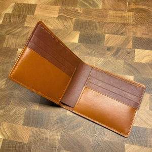 High Quality <b>Men</b> Leather Bi Fold Wallet Slim Genuine Leather RFID Blocking <b>Purse</b> Classic Handmade BFW-0075 - Product Image 1