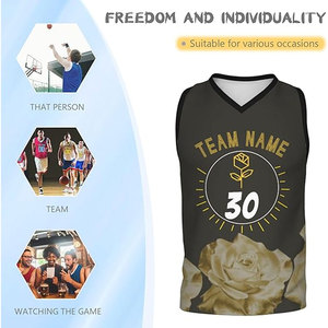 Ropa de baloncesto sublimada al por mayor de alta calidad, camiseta deportiva con logotipo y número del equipo personalizados, camiseta de baloncesto barata de calidad. - Product Image 4