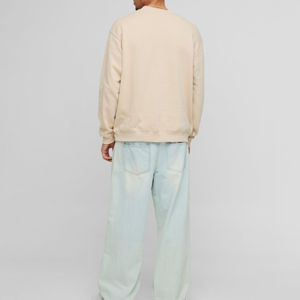 Sweat-shirt à col rond respirant et décontracté pour hommes, surdimensionné, unisexe, sports de plein air, OEM - Product Image 5