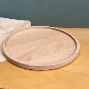 Plato decorativo y para servir de madera natural, ecológico y abastecido para fiestas elegantes de glowin fashion - Product Image 2
