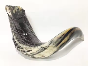 Cuerno de Búfalo Grande Hecho a Mano con Ágata, Sonido Profundo Natural, Moderno, Ecológico, Pulido, Decoración para el Hogar, Obra de Arte Coleccionable, Saniya - Product Image 4