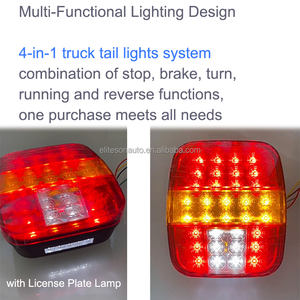 <span class=keywords><strong>ไฟ</strong></span>ท้ายรถบรรทุกหนัก New Eliteson 12V 24V 34 LED พร้อมไฟเบรก <span class=keywords><strong>ไฟ</strong></span>เลี้ยว <span class=keywords><strong>ไฟ</strong></span>ถอย <span class=keywords><strong>ไฟ</strong></span>วิ่ง และไฟส่องป้ายทะเบียน - Product Image 3