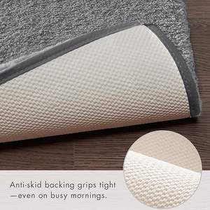 Tapis de bain super absorbant et antidérapant, tapis de sol de salle de bain à poils longs pour la décoration de la maison, tapis de porte de chambre - Product Image 5