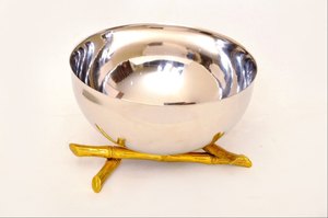 Tableware Decoration <b>Large</b> Food Server <b>Bowl</b> Brass Metal Handmade Designer Fruit <b>Serving</b> <b>Bowl</b> At Affordable Price - Product Image 5