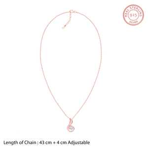 Hermoso Collar Clásico con Cadena de Eslabones en Espiral, con Diseño Moderno y Perla de Corte Cojín para Compromiso - Product Image 2