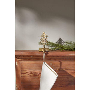 <b>Gold</b> <b>Tree</b> Shaped Stocking Holder Set of 2 Festive <b>Christmas</b> Decoration Perfect for Table Display Seasonal Party Home Decor - Product Image 3