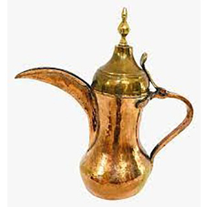 Théière en métal en laiton massif avec finition polie Design arabe Service à café et à thé - Product Image 3