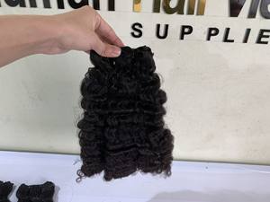 Extensiones de cabello humano brasileño 100% de alta calidad, mechones de pelo de trama de Color Natural ondulado profundo, envío gratis - Product Image 6