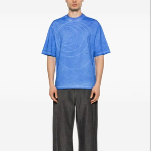 Camiseta de algodón de manga corta para hombres y mujeres Logotipo personalizado OEM Listo para usar Tallas transpirables XS S M L - Product Image 1