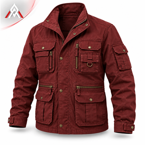 Premium <b>Men</b>’s Utility <b>Field</b> <b>Jacket</b> With Multiple Pockets Durable Fabric And Comfortable Fit <b>For</b> Outdoor And Daily Wear - Product Image 5