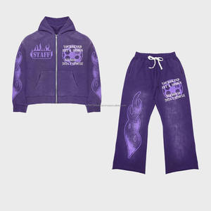 Ropa deportiva Gym 100% Fitness Fleece Training Chándales para Unisex Conjunto de dos piezas Chándal Jogging Traje para hombres Chándales - Product Image 1