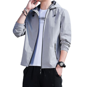 Chaqueta Cortavientos Casual de Lona con Capucha para Hombre, Personalizada, de Invierno, Transpirable, de Secado Rápido, con Logotipo Frontal, para Exteriores, OEM, de Alta Calidad - Product Image 5