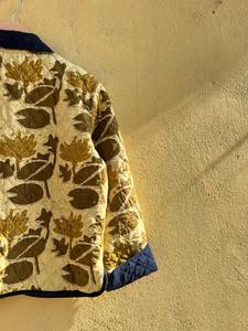 Handcrafted Quilted Cotton <b>Jacket</b> Reversible Floral <b>Jacket</b> Hand Block Print <b>Lightweight</b> Winter Coat <b>Jacket</b> For <b>Women</b> All Season - Product Image 6