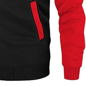 Pull à capuche avec capuche à cordon de serrage et manches contrastées Parfait pour le look Streetwear Fabriqué par Dress Sports - Product Image 3