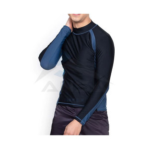 Long Sleeves Premium Quality Rash Guard for <b>Men</b> Adult Size Top Trending Design Polyester Spandex Fabric Comfortable <b>Stretchy</b> - Product Image 1