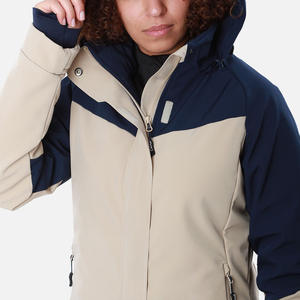 Chaquetas de esquí personalizadas a prueba de nieve para mujer Chaqueta con capucha impermeable con opciones de logotipo Perfecto para actividades al aire libre de invierno - Product Image 3
