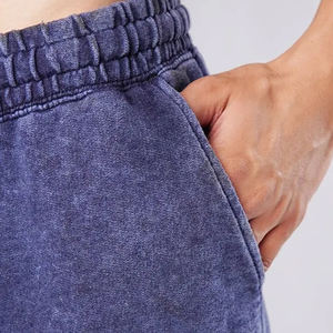 OEM Wholesale <b>Men's</b> Acid Wash Jogger <b>Shorts</b> Custom Casual Workout Fitness Athletic Wear High Street Elastic Waist Eco-Friendly - Product Image 3