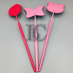 Miroir cosmétique rose durable en acier inoxydable de vison de premier rang pour le logo d'emballage d'extension de cils beau miroir de cils - Product Image 3