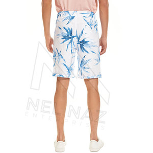 Short en tricot de coton lourd pour hommes de style High Street avec lacets et méthode de tissage non tissé multi-poches - Product Image 5