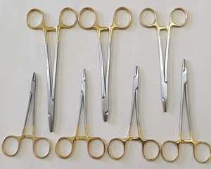 Portaagujas Manual de acero inoxidable Mayo Hegar 18cm Cirugía General de calidad superior - Product Image 6