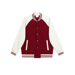 Veste d'université populaire pour hommes, ample et décontractée, design à blocs de couleurs, manteau zippé pour hommes, veste de baseball universitaire pour hommes - Product Image 1