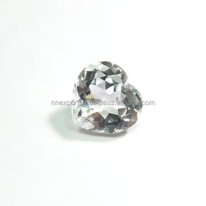อัญมณีสีขาวโทแพซเจียระไนทรงหลวมรูปหัวใจขนาด6มม. ได้รับการรับรองคุณภาพสูงสำหรับเครื่องประดับ - Product Image 2