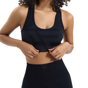 ชุดออกกำลังกายแบบ2ชิ้นสำหรับผู้หญิงกางเกงเลกกิ้งออกกำลังกายแบบเอวสูงยืดได้บราเอวยางยืดระบายอากาศได้ดี - Product Image 4