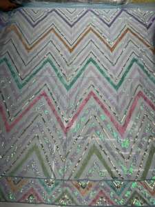 New Elegant Design Embroidery Sequence Net <b>Fabric</b> for Wedding Dress From <b>Indian</b> Supplier at Export Price - Product Image 5