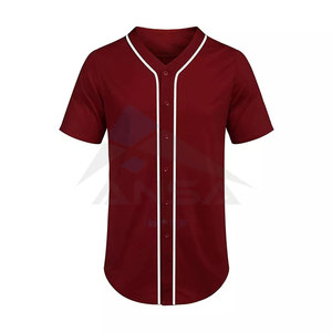 Maillot de baseball à séchage rapide, prix bas, respirant, vêtements de sport à manches courtes avec service OEM, uniformes d'équipe personnalisés pour hommes - Product Image 5