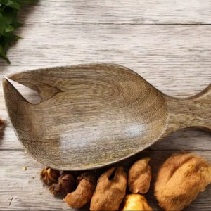 Juego de 4 Utensilios de Cocina de Madera de Acacia, Espátula para Freír y Tenedor para Ensalada, para Sartenes Antiadherentes - Product Image 1